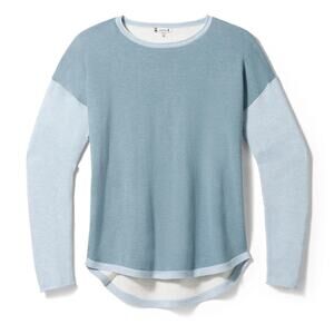 Smartwool Shadow Pine Colorblock Sweater Blue